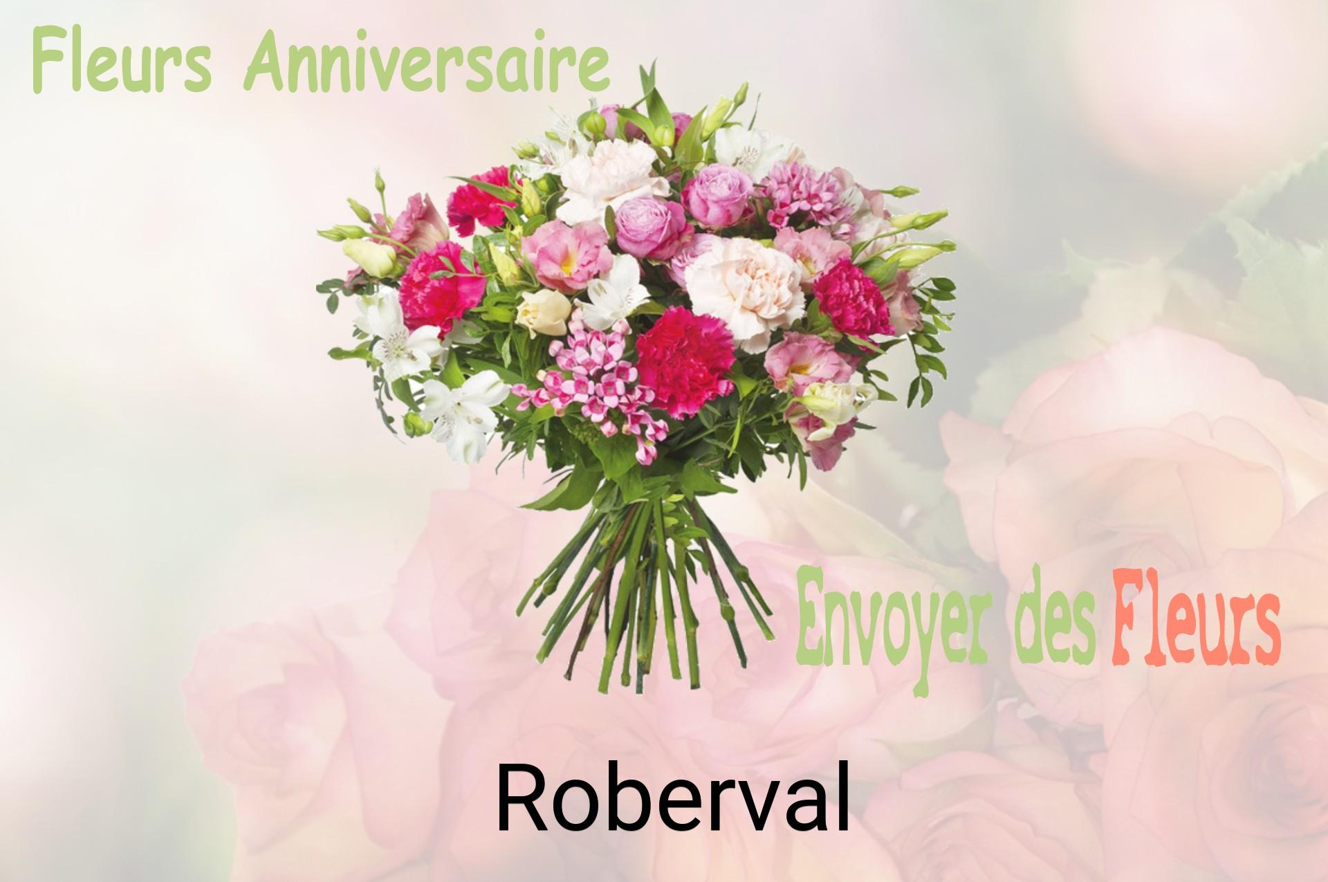 Bouquet de fleurs d’anniversaire livré à Roberval